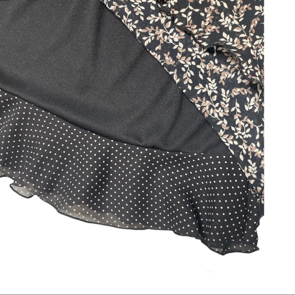 Vintage 90s Floral Overlay Skirt - Picture 7 of 9